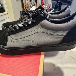 Vans Old Skool Reflective Black VN000ECUQPT Shoes Skateboarding Men's Sz 10 NEW